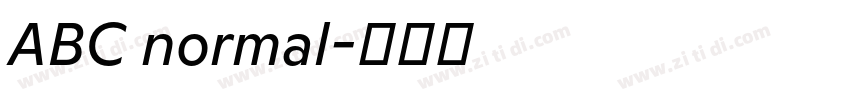 ABC normal字体转换
